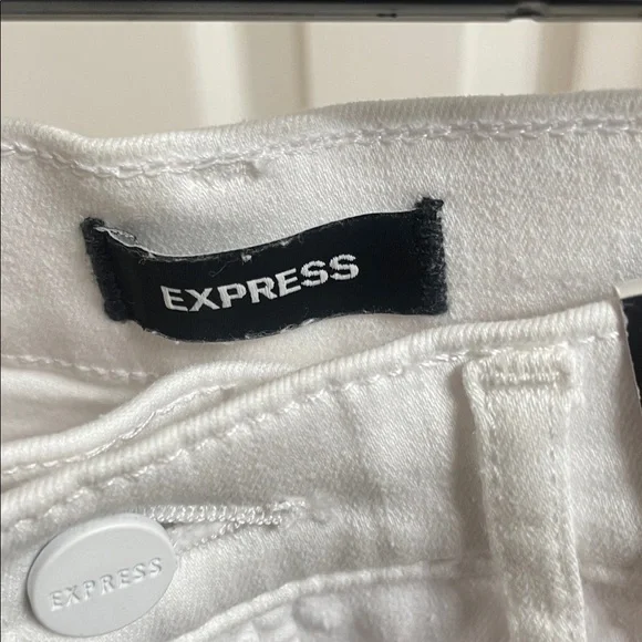 Express Women's Straight Leg Jeans in white size 2 - Picture 5 of 6